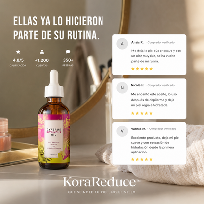 KoraReduce™ | Menos vello a la vista. Más confianza en tu piel.