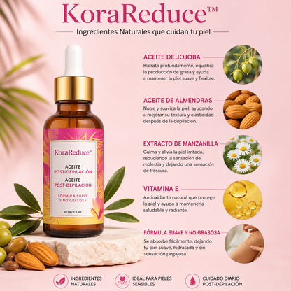 KoraReduce™ | Menos vello a la vista. Más confianza en tu piel.