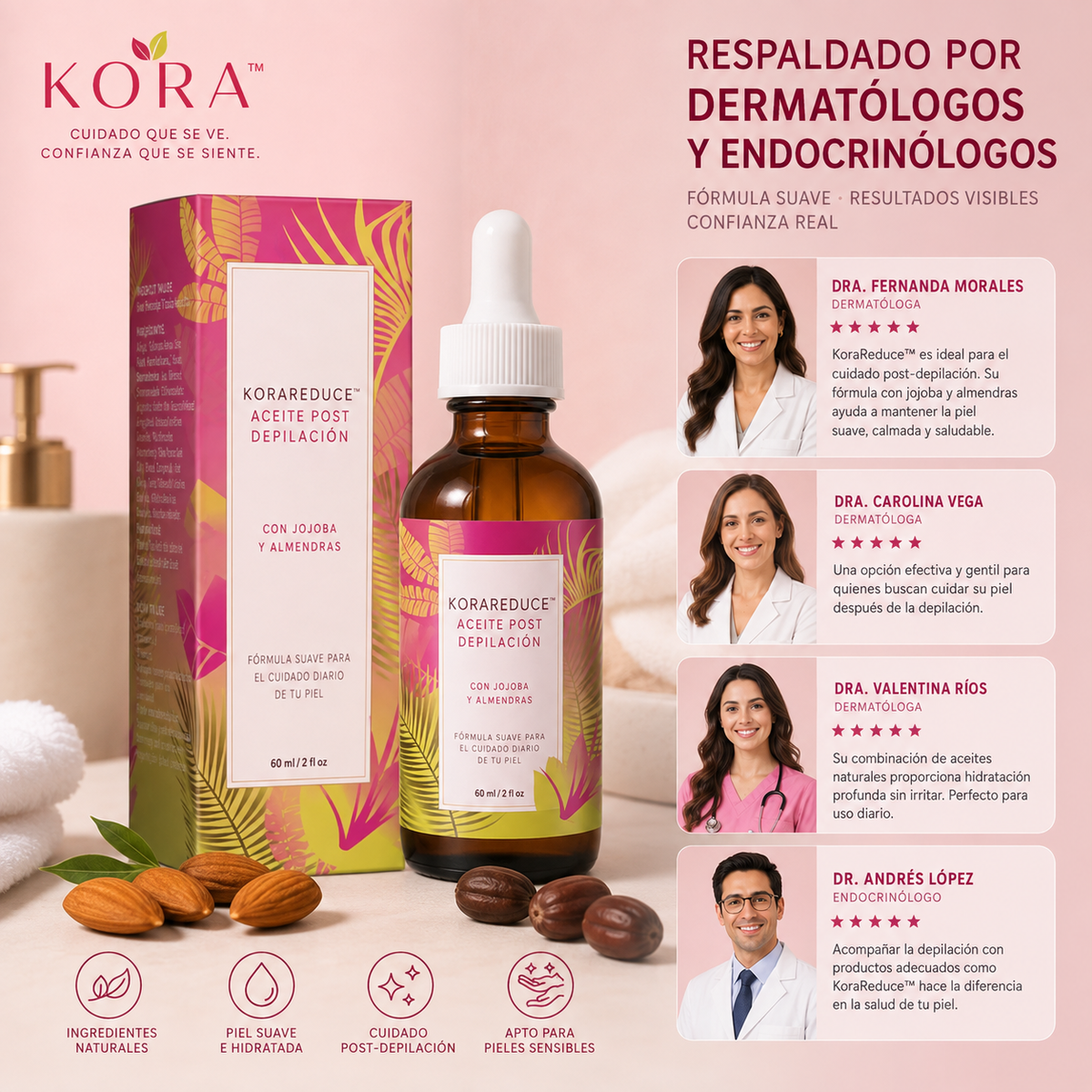 KoraReduce™ | Menos vello a la vista. Más confianza en tu piel.